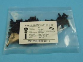 MS5 M3x10 PH-BO WKRĘT DO MET.STOŻ/SOCZE