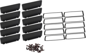 End plate, aluminum, (L x W) 108 x 58.61 mm, black, for series 1457, 1457TWPF-10