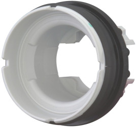 Light attachment, unlit, waistband round, front ring silver gray, mounting Ø 22.5 mm, 216776