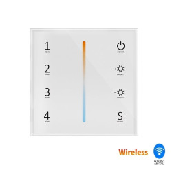 4-strefowy naścienny panel bezprzewodowy LED CCT 3V biały