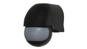 Czujnik Ruchu Pir Naścienny Czarny