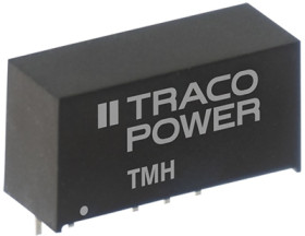 DC converter, 10.8-13.2 VDC, 2 W, 2 outputs, ±12 VDC, 82 % efficiency, TMH 1212D