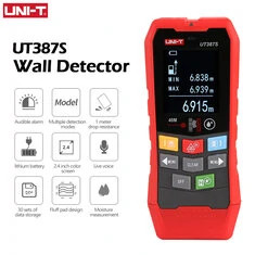 UNI-T Skaner ściany UT387E UT387S UT387LM 4 W 1, Wykrywacz metalu i drewna, Wykrywacz studni z prądem przemiennym, Kable na żywo