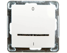 IMPRESJA Łącznik podwójny z podświetleniem ecru ŁP-11YS/m/27