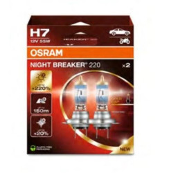 Żarówka samochodowa PX26d H7 12V 55W NIGHT BREAKER 220 DUO BOX 64210NB220-2HB