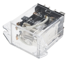 Przekaźnik mocy 24V ac DPDT Omron 1 → 1.2VA Montaż na powierzchni obudowy 180Ω Styk płytki drukowanej