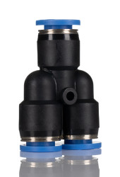 Złączka pneumatyczna Wciskane 8 mm Wciskane 8 mm RS PRO Adapter rozgałęźny do rur