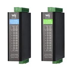 Serwer szeregowy 8-CH RS485 na Ethernet Przemysłowa Izolowana brama Modbus MQTT 8 portów Dual NIC Obsługa PoE Montaż na szynie D