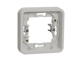 MUREVA STYL Podstawa podtynkowa 1 pojedyncza z pazurkami montażowymi IP55 biały MUR39108 SCHNEIDER ELECTRIC