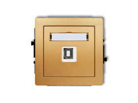 DECO Gniazdo USB-AB 2.0 złoty 29DGUSB-3 KARLIK
