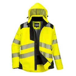 Jacket PW3 Hi-Vis Yellow/Black Womens Wi