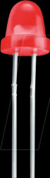 323-2SDRD/S530-A3 LED, 5 mm, wired, red, 50 mcd, 60°