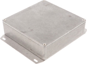 Aluminum die cast enclosure, (L x W x H) 120 x 120 x 34 mm, natural, IP54, 1590QF