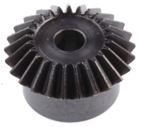 Przekładnia stożkowa, Stal, zęby: 25, Skośne, skok: 1mm, kąt: 20, otwór: 6mm