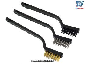 Szczotki druciane zestaw 3 sztuk