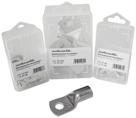 Intercable ICR106SB10 Końcówka kablowa, rurkowa Ongeïsoleerde kabelschoen 180° 10mm² M6 vertind R-Serie Doos10st, M6, 10