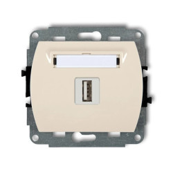 TREND Gniazdo pojedyncze USB-AA beżowy 1GUSB-1