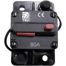TRU COMPONENTS TC-13596596 Fuse circuit breaker 80A Black Car Fuses
