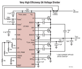 Fixed Ratio High Power Inductorless (Charge Pump) DC/DC Controller