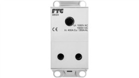 Blok Rozdzielczy Al Cu 1-Potencjałowy 350A We 1X95-240Mm Wy 2X50-120Mm2 Szary...