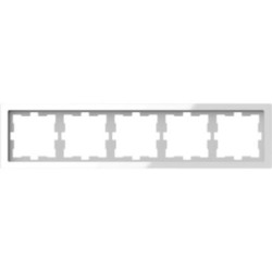 Merten Merten D-Life Ramka pięciokrotna biel kryształowa MTN4050-6520