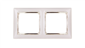 Valena Ramka Podwójna Pozioma Krem/Złoto 774152