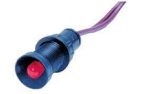 Lampka sygnalizacyjna 5mm czerwona 230V AC/DC KLP 5R/230V 84505001