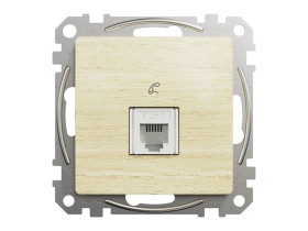 SEDNA DESIGN & ELEMENTS Gniazdo telefoniczne RJ11 brzoza SDD180491 SCHNEIDER ELECTRIC