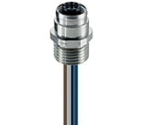 Złącze panelowe FIXCON/M12 żeńskie 4-pinowe montaż przedni gwint od strony obudowy RKFM 4/0,5 M