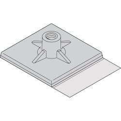 nVent SCHROFF 24827009 Podstawa samoprzylepna 24827009 10 szt.