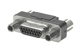 Złącze D-Sub 15-pinowe Męski Proste Przewlekany raster 1.27mm Złoto