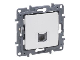 NILOE SELECTION Gniazdo telefoniczne RJ11 perła 762469 LEGRAND