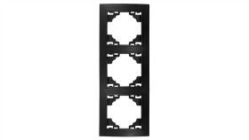 Quadra Ramka Pionowa Potrójna Czarna