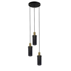 Lampa wisząca Tirana 3xE27 czarna LP-945/3P BK Light Prestige