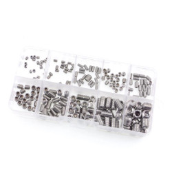 Zestaw 200 szt wkrętów dociskowych imbus - śruby do blokad
