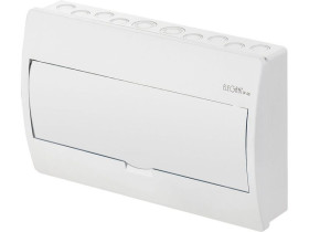 Rozdzielnica natynkowa 12 modułowa 1x12M drzwi pełne IP40 ELEGANT RN 2423-00 ELEKTRO-PLAST NASIELSK