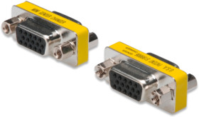 Gender changer, D-Sub socket, 15 pole to D-Sub socket, 15 pole, straight, AK-610512-000-I