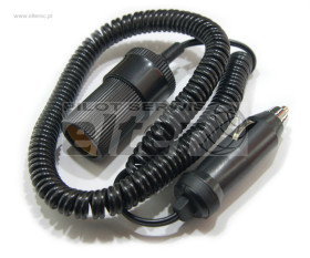 Przedłużacz zapalniczki spiralny 1,8m