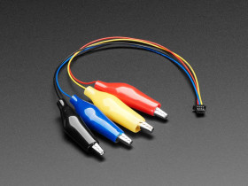 Adafruit JST SH 4-pin Cable with Alligator Clips - STEMMA QT / Qwiic