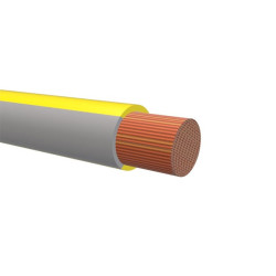 Przewód jednożyłowy linkowy 0,75 mm2 Szary/Żółty NEMIQ Polichlorek winylu dł. 100m 1