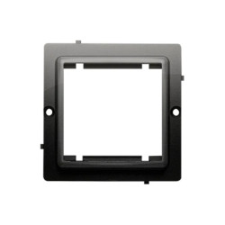 Simon Basic Adapter (przejściówka) na osprzęt standardu 45 × 45 mm. Montaż do puszki na wkręty czarny BMA45/49