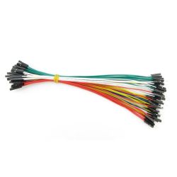 Przewody połączeniowe M-F różnokolorowe 20 cm - 50 szt.
