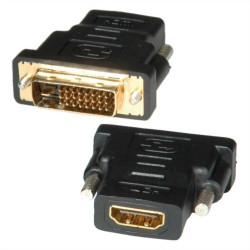 Adapter ROLINE HDMI-DVI, HDMI żeński / DVI-D męski
