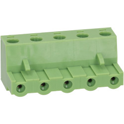 TruConnect 7.5mm Female Pluggable Horizontal 5 Way Terminal Block