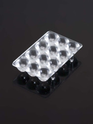 Soczewka LED 46.5 x 29.5 x 7.87mm, kąt widzenia 25°, do użytku z Najlepsze oświetlenie ogrodnicze. TOP Metakrylan