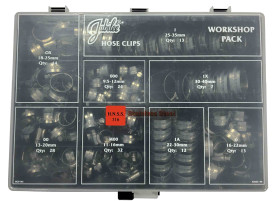 Zestaw zacisków mocujących 143 Piece Stal nierdzewna Zacisk, 9.5 → 12mm and 30 → 40mm Inside Diameter