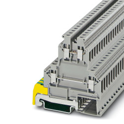 Dwurzędowa złączka szynowa Phoenix Contact poziomy: 2 24 → 12AWGŚruba SLKK 5 500 V