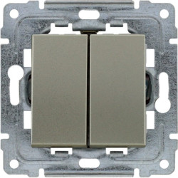 DANTE Łącznik podwójny dwuobwodowy z klawiszem bez ramki 16AX 250V 455022