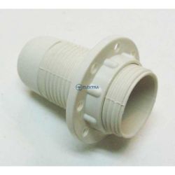 oprawka żarówki E14 biała z pierścieniem