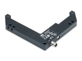 Czujniki fotoelektryczne Czujnik wideł widełkowy Baumer NACISNĄĆ/POCIĄGNĄĆ zakres 100 mm Czerwona dioda LED